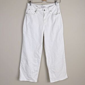J. Crew‎ Curvy slim wide leg jean in white Size 28 Petite